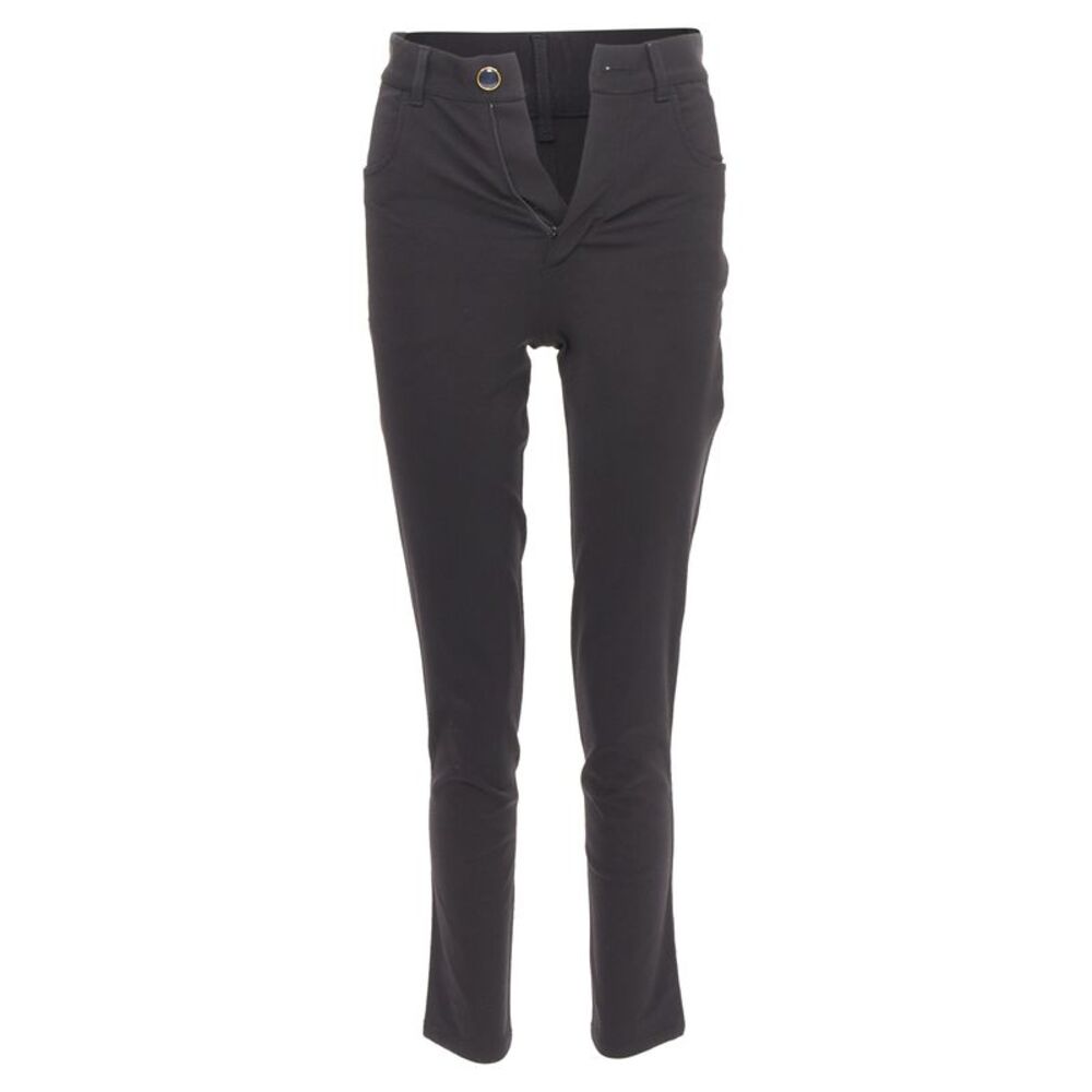 Victoria Beckham Black Gold Button Pants